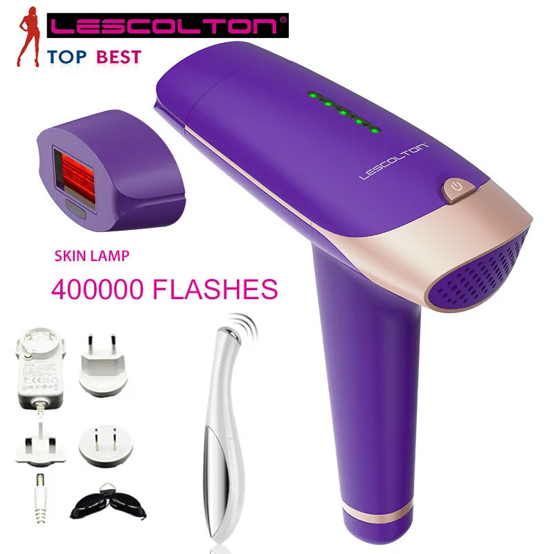 Lescolton IPL лазерный эпилятор для удаления волос, постоянный триммер для лица и тела, Электрический эпилятор, лазер для женщин с бесплатным подарком - Цвет: 4