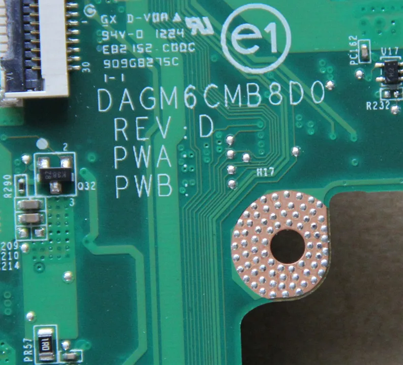 Материнская плата для ноутбука DELL L502X dgm6cmb8d0 с графическим процессором HM67 DDR3