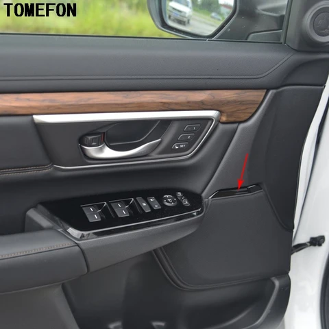 Для Хонда сrv CR-V 2017 2018 Нержавеющая сталь внутренняя дверная Динамик Стерео отделка 4 шт. для каждой двери