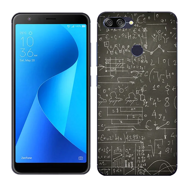 16 Силиконовый чехол для Asus Zenfone Max Plus M1 с аэрокосмическим рисунком, мягкая задняя крышка для Asus Zenfone Max Plus M1 ZB570TL X018D - Цвет: 16