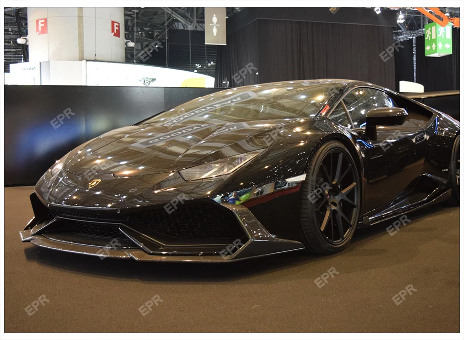 Углеродное волокно передняя губа для Lamborghini Huracan LP610(+) DM Стиль передняя губа с Canard наборы для тела тюнинг отделка Huracan LP610