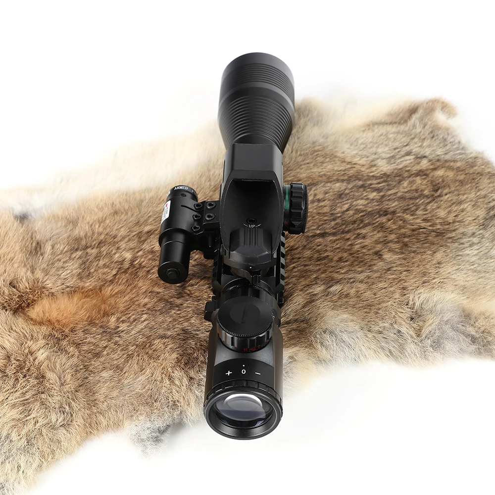 Ohhunt 4-12X50 красный зеленый с подсветкой дальномер Сетка прицел голографический 4 Сетка прицел красный лазер Охота комбо прицелы