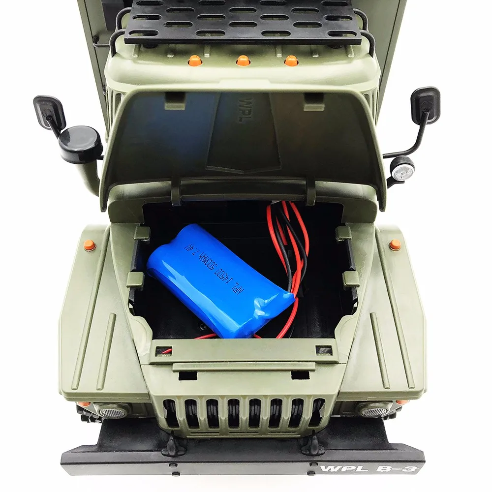 Радиоуправляемый грузовик WPL B36 Урал 1/16 2 4G 6WD RC игрушка военный детский подарок