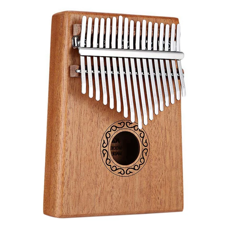 Mahogany Color 17 клавиш Kalimba большой палец пианино палец Пианино музыкальные игрушки с Мелодия молот и музыкальная книга - Цвет: Mahogany Color