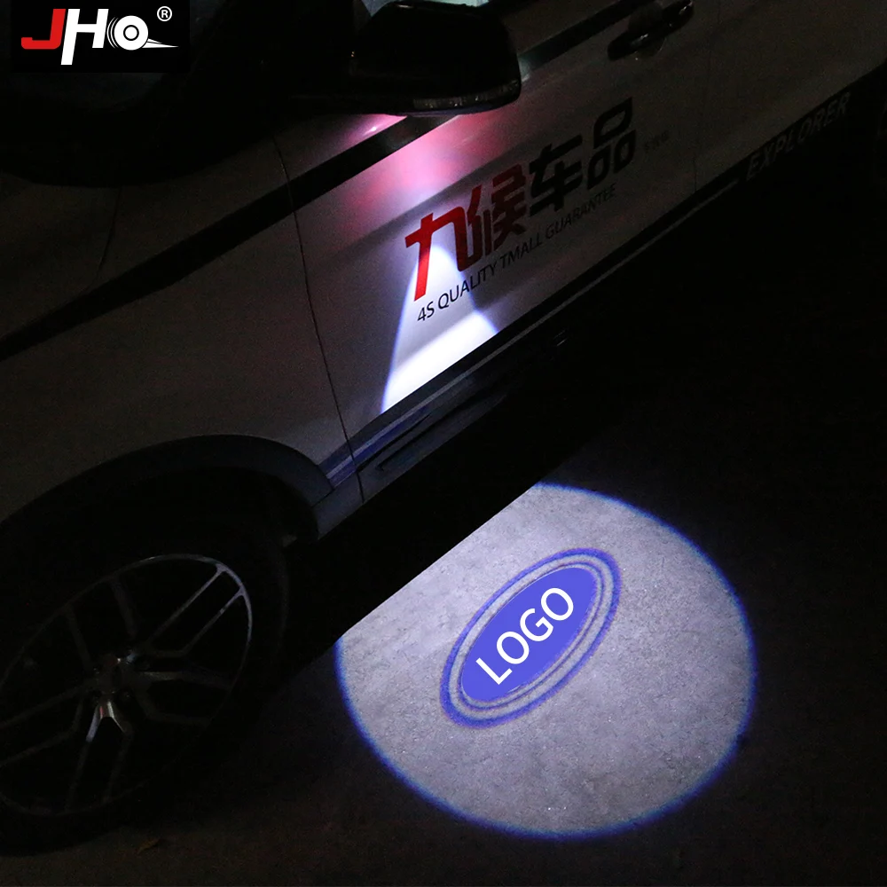 2 шт. автомобильный проектор JHO с логотипом Ghost Shadow для Ford Explorer 2012 2019 EVEREST 15 17 Focus