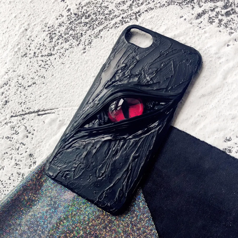 3D Cartoon New Arrival Terror Eyes phone case For iphone 6 7 8 Plus X XS XR Hardcore Soft TPU Back Cover |