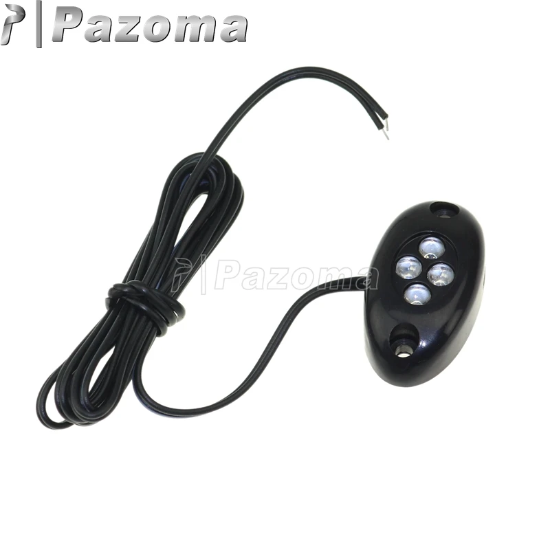 PAZOMA 1X черный мигалка сигнала для мотоцикла белый 4 LED задний колышек Yamaha YZF R6S R6 R1 |