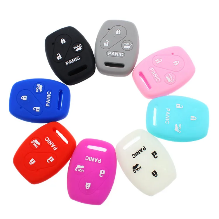 10pcs Factory Price silicone key case cover smart car keys covers for Honda 3 Button 2003-2012 Accord CRV Civic FIT Pilot | Автомобили и