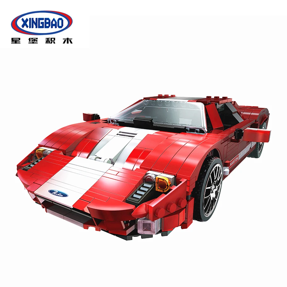 

XingBao 03011 серия автомобилей 919 шт. Красный фантом комплект гоночных автомобилей строительные блоки кирпичи рождественские подарки украшение ...