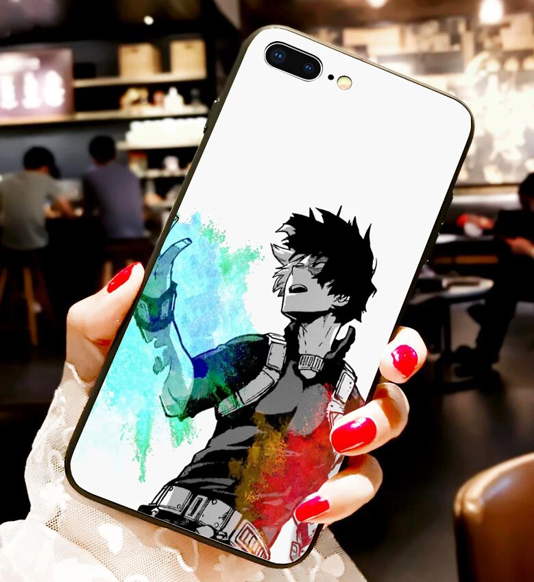 My Hero Academy аниме Todoroki BNHA Coque чехол для телефона чехол для iPhone XS MAX XR X 8Plus 8 7Plus 7 6s Plus 6s 6Plus 6 5 - Цвет: 19917