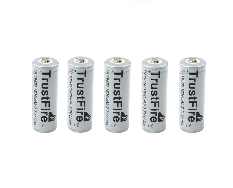 2 шт./лот TrustFire TR 18500 1800 мАч 3 7 В аккумуляторная защищенная батарея фонарик с