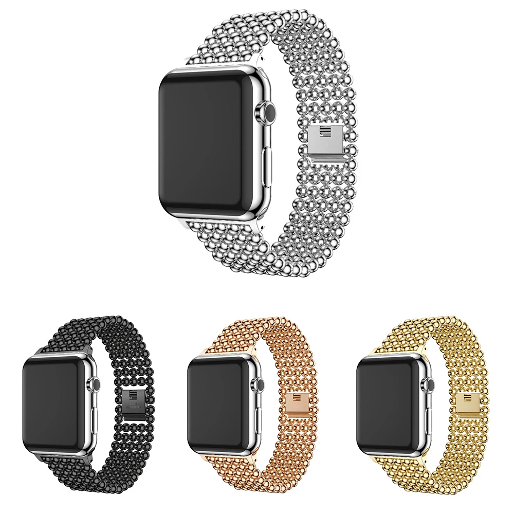 Ремешок для Apple Watch 38 мм 40 мм 42 мм 44 мм модный ремешок из нержавеющей стали для Iwatch 1 2 3 4 ремешок для часов браслет ремень