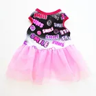 Одежда для собак; Платье для маленьких собак; Сезон весна-лето; Кружевное платье принцессы с изображением щенка и маленькой собаки; Одежда для домашних животных; Chachorro