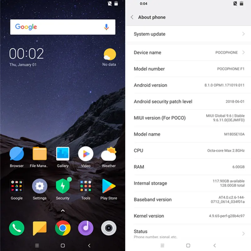 Global Version Xiaomi POCOPHONE F1 128GB 6GB Snapdragon 845 POCO Mobile Phone 4000mAh AI Dual Camera 6.18&quot Full Screen |