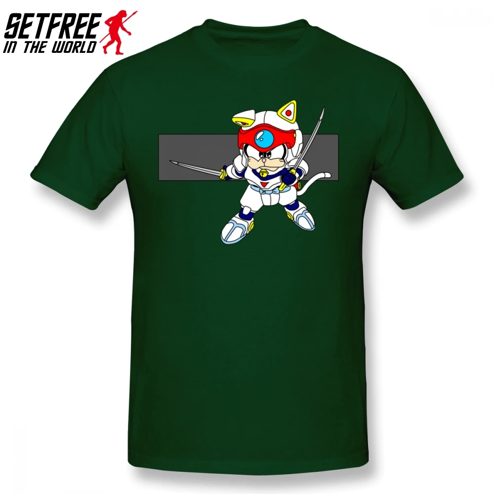 Мужская футболка Speedy Samurai Pizza Cats хлопковая Футболка с круглым вырезом и коротким