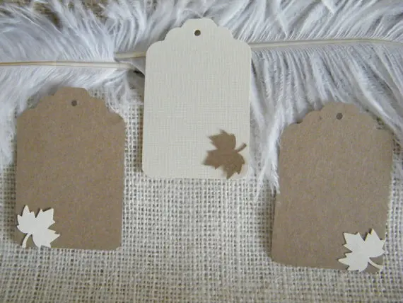 Осенние подарочные бирки в деревенском стиле свадебные эскорт-карты вечерние