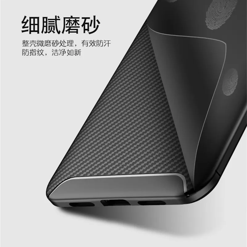 Чехол из углеродного волокна с текстурой для Xiaomi Mi 8 6 21 дюймов Мягкий ТПУ чехол