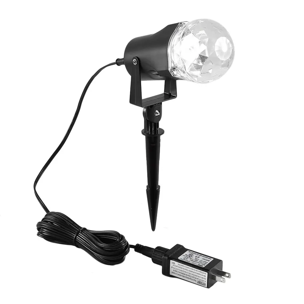 Вращающийся светодиодный светильник проектор с пламенем ings водонепроницаемый