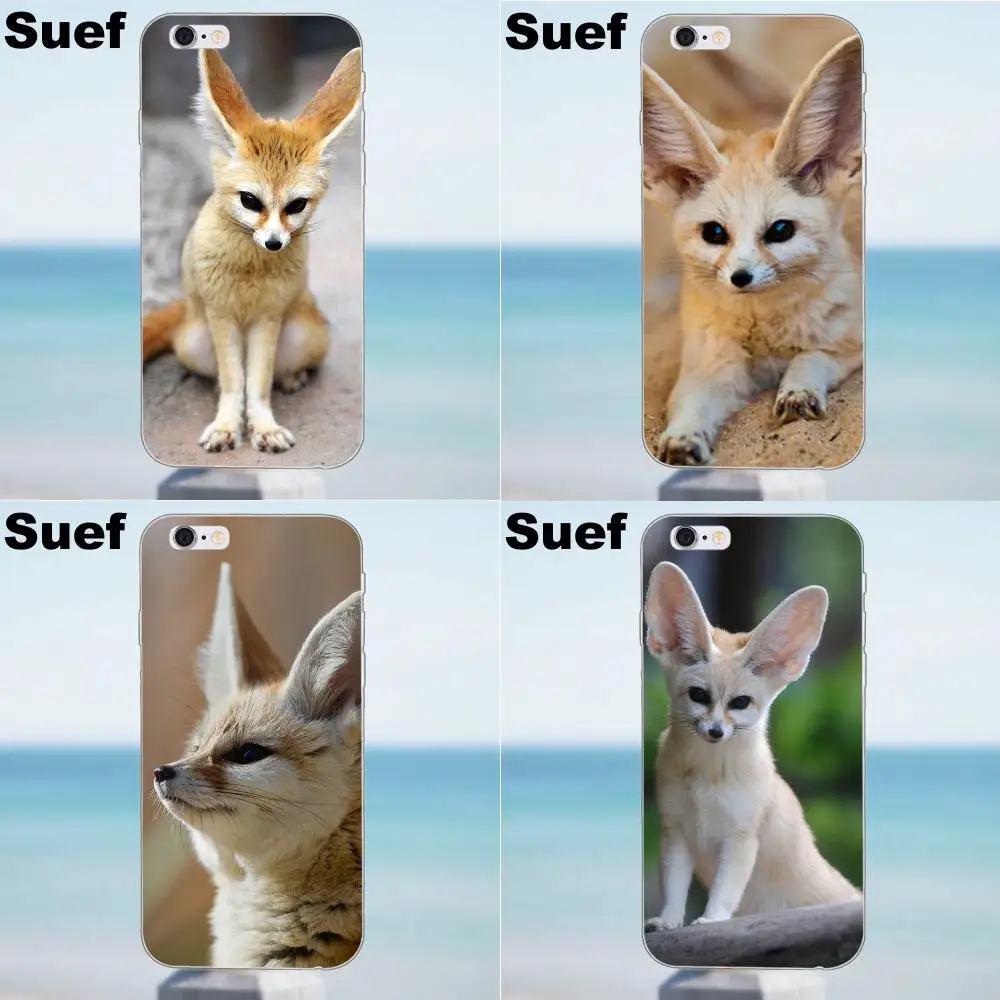 Suef Fennec Fox Мягкий ТПУ чехол для iPhone 4 4S 5 5S 5C SE 6 6S 7 8 Plus X Galaxy J1 J3 J5 J7 A3 A5 2016 2017|case for iphone|case