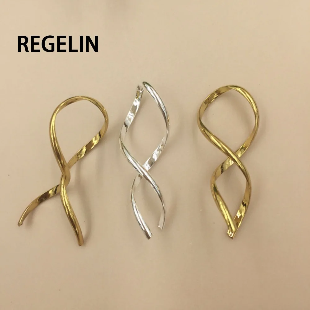 Металлические латунные круглые кольца REGELIN 10 шт. 2*42 мм 8 форм из чистой меди