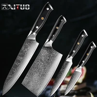 xituo damascus 67 layer steel kitchen chef knife sharp set knife sankotu chinese kitchen knife cooking knives set kitchen