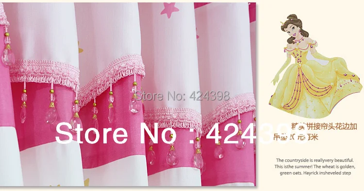 Современные детские занавески для окон Детские спальни Мультяшные девочек в