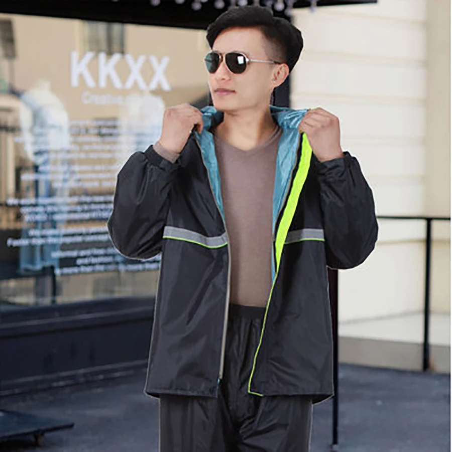 Мужской плащ с капюшоном размера плюс черное пальто для путешествий Мужская накидка костюма непромокаемая