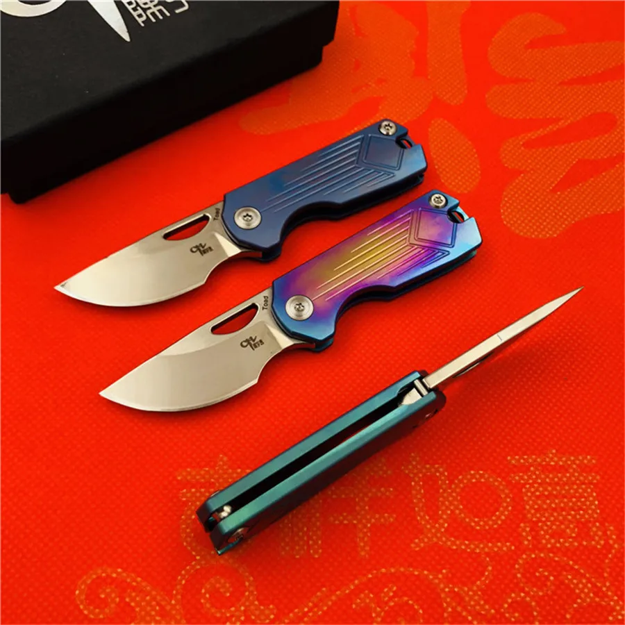 CH CH3515Flipper складной нож s35vn лезвие титановая ручка для кемпинга выживания охоты