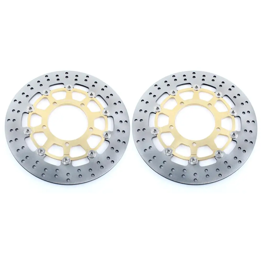 Round Gold Front BIKINGBOY спереди и сзади тормозные диски роторы для Suzuki GSXR GSX-R 600 750 2006 2007 K6 K7 GSXR1000 GSX-R1000 2005-2008 K5-K8 - Цвет: Round Gold Front