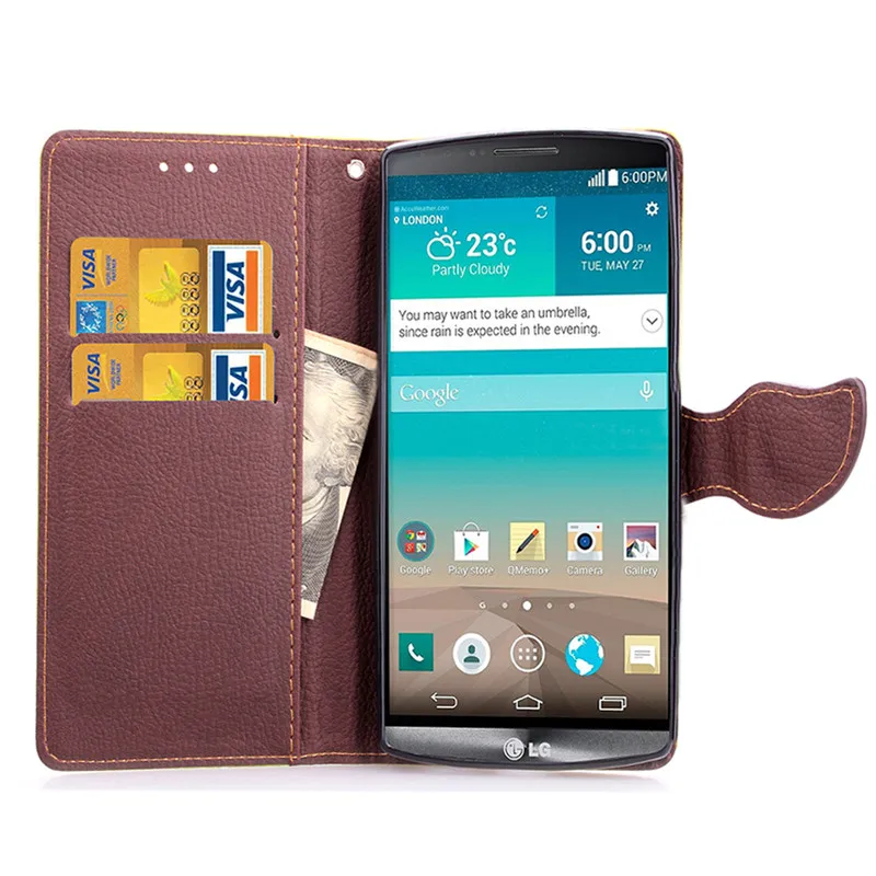 Lgg4 Флип Бумажник чехол для LG G4 H815 H818 g 4 роскошные кожаные силиконовые