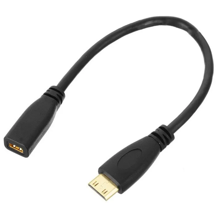 Переходник с разъема типа D Micro HDMI v1.4 Мама на Тип C мини папа Кабель адаптер 20 см|socket