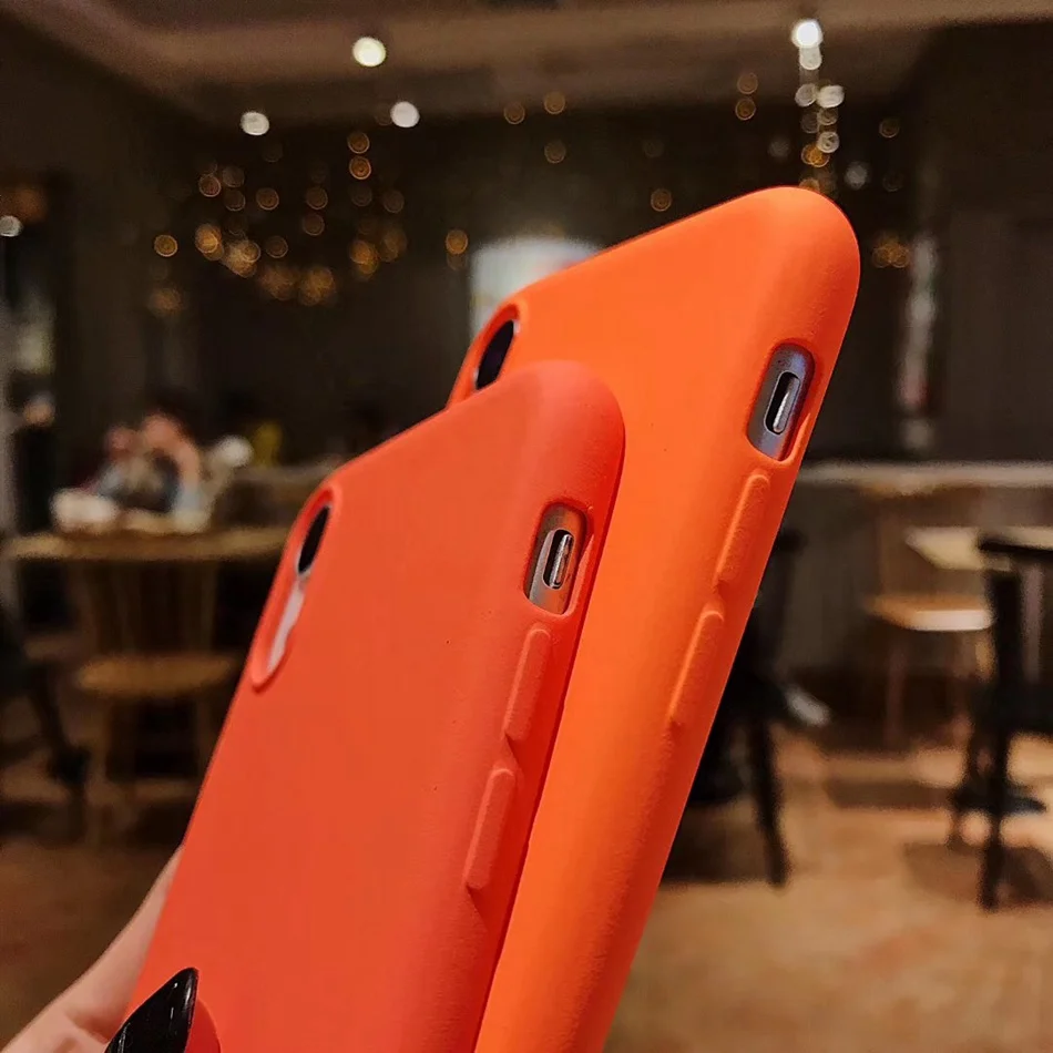 Для Xiaomi mi 8 Lite 8 Pro 8SE модная оранжевая крышка для mi A2 A1 mi 6x 5x Милый принт Матовый Мягкий ТПУ для mi 8 Explore ore чехол для телефона