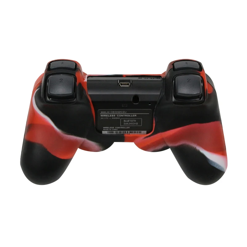 Силиконовый защитный чехол для PS3 контроллер для playstation 3 гелевый резиновый чехол с 2 силиконовыми колпачками