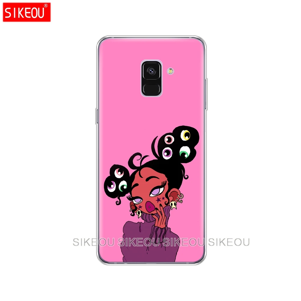 Силиконовый чехол для телефона Samsung Galaxy A6 A8 2018 A3 A310 A5 A510 A7 2016 2017 мода мультфильм