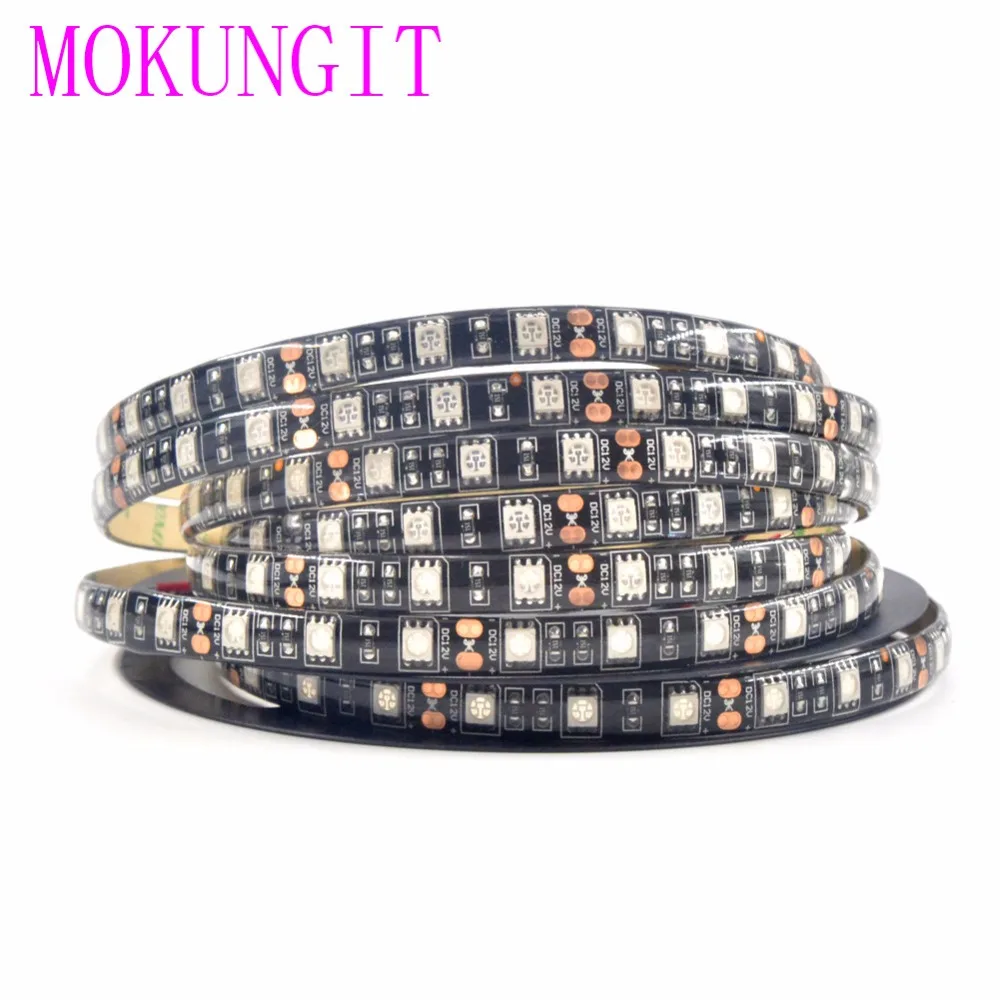 Mokungit 50M 60 pcs/m 300 LEDs 5050 SMD red color LED Flexible Strip ribbon Light DC12V Not Waterproof for Home Garden | Лампы и
