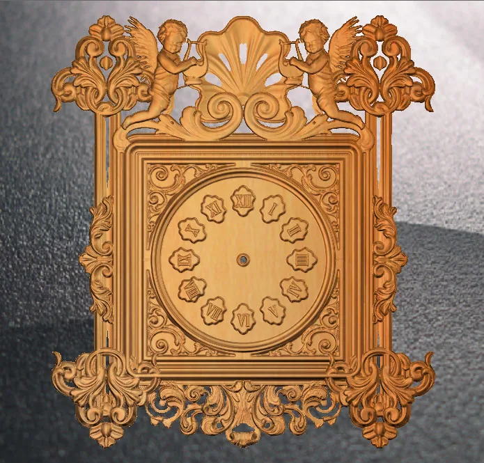 Часы 3D рельефная модель STL для ЧПУ маршрутизатора резьбы гравировки artcam типа 3 aspire