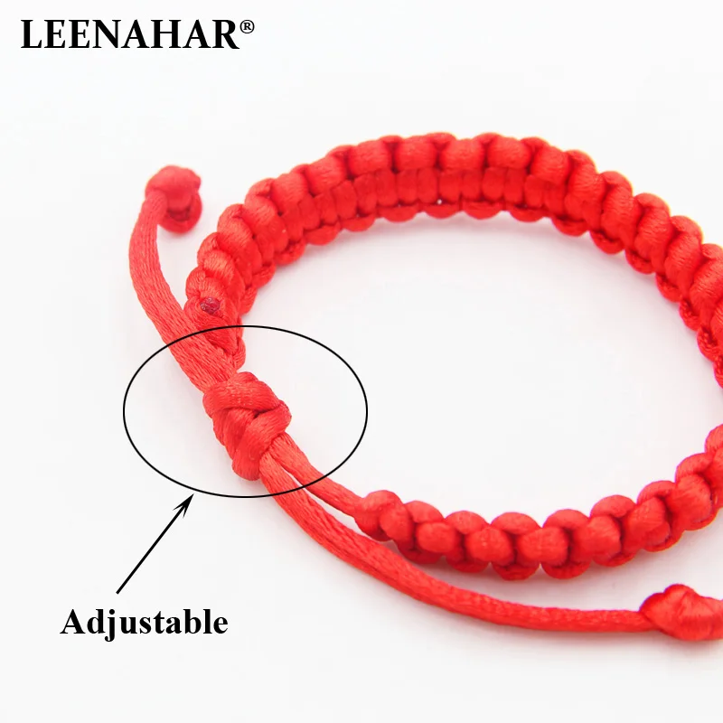 LEENAHAR 2018 Kabbalah Red Lucky String Оптовая Продажа 10 шт. китайские красные string Браслеты