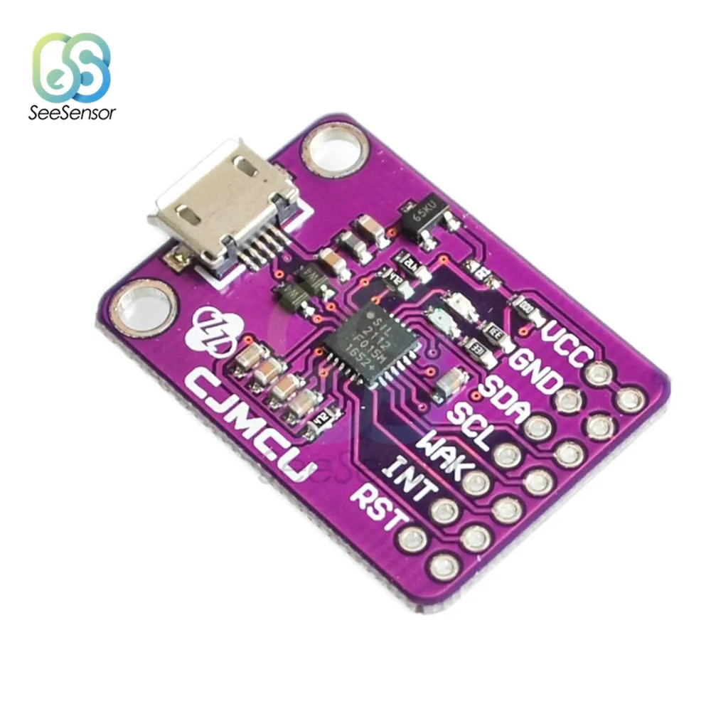 Коммуникационный модуль CP2112 плата отладки USB К I2C для arduino 2 0 MicroUSB 2112 оценочный