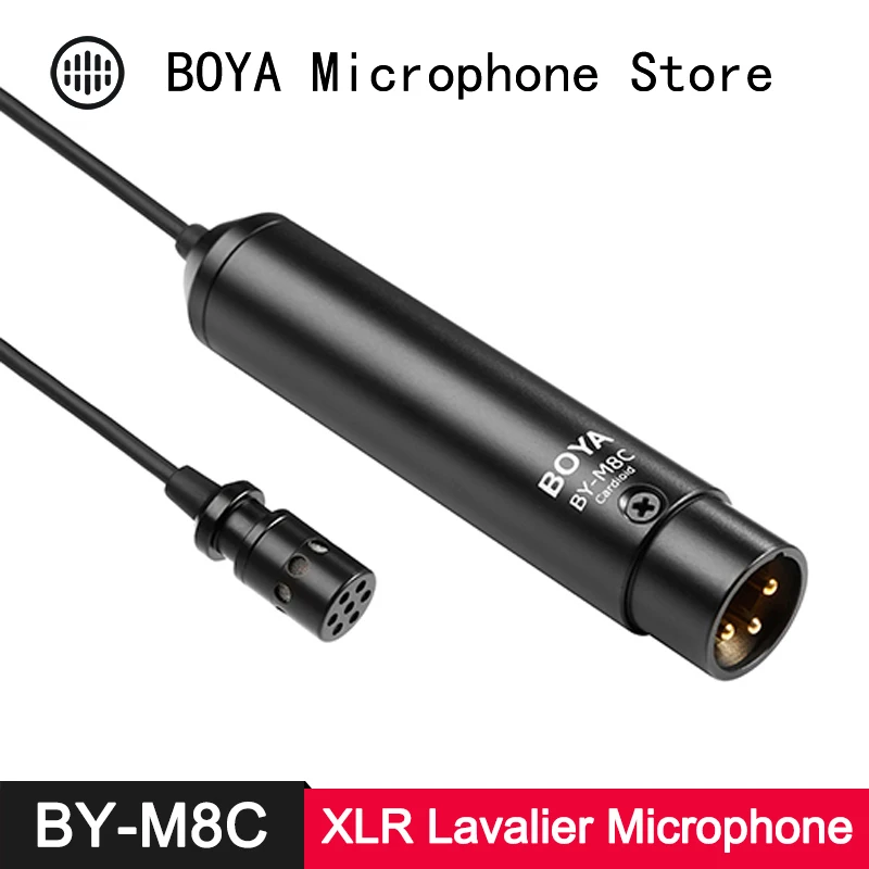 BOYA BY M8C Профессиональный кардиоидный петличный микрофон для sony Panasonic видеокамеры