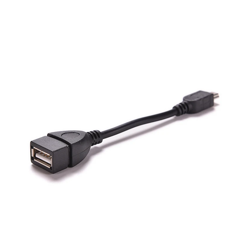 10 см Новый черный 5pin мини USB папа к 2 0 Тип A хост-адаптер OTG кабель для мобильного