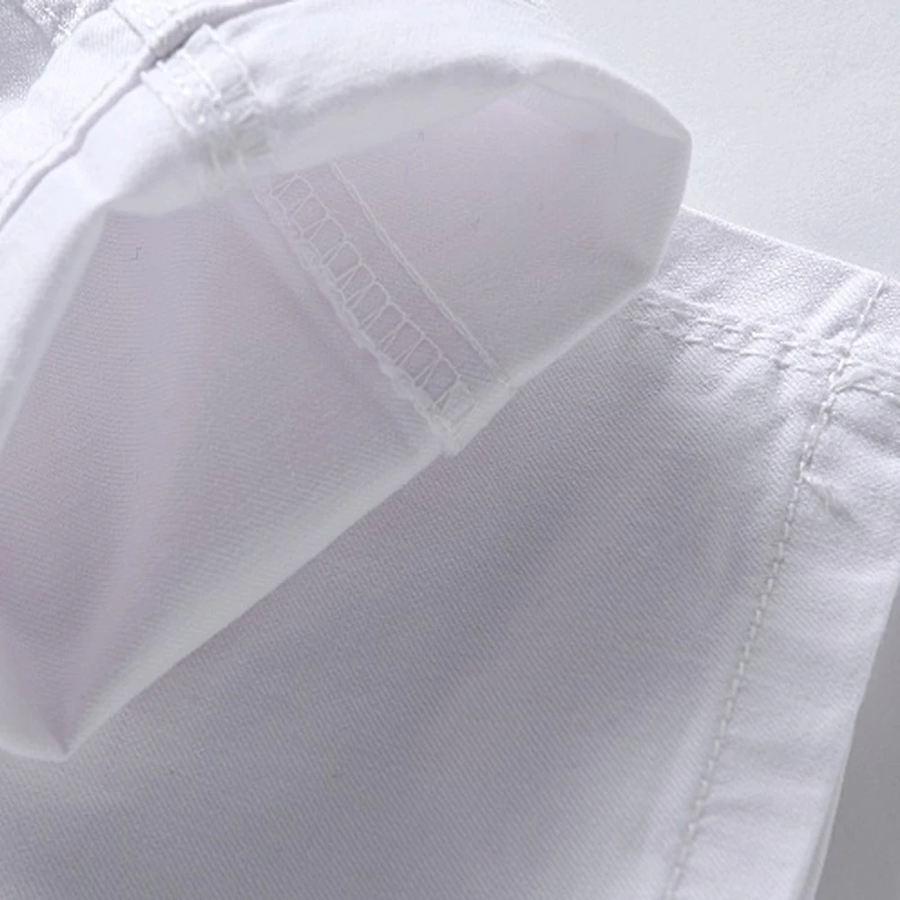 ORINERY Лидер продаж белые джинсы Для мужчин модные Рваные Высокое качество