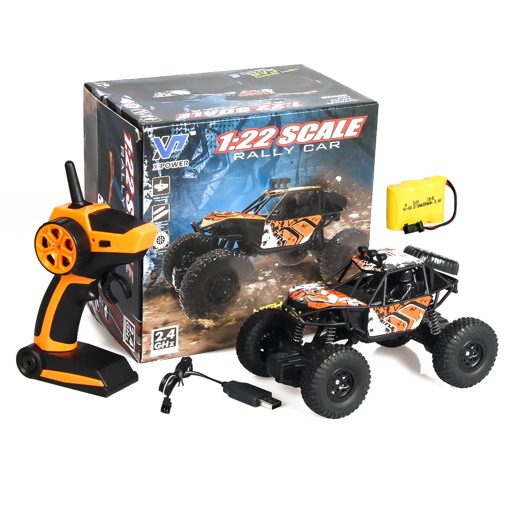 Оранжевый X power S-003 радиоуправляемая альпинистская машина 2,4 ГГц 2WD 1:22 внедорожный альпинистский автомобиль Радиоуправляемый гусеничный грузовик Радиоуправляемый автомобиль багги дропшиппинг - Цвет: Оранжевый