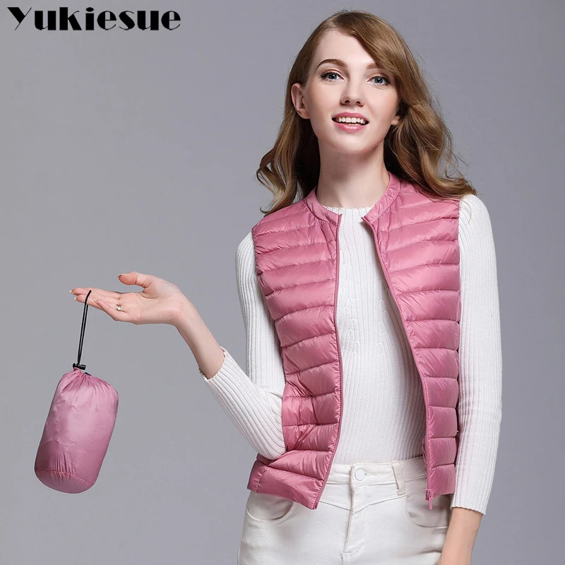 Куртка женская на 90% натуральном белом утином пуху теплая 8 цветов без рукавов |