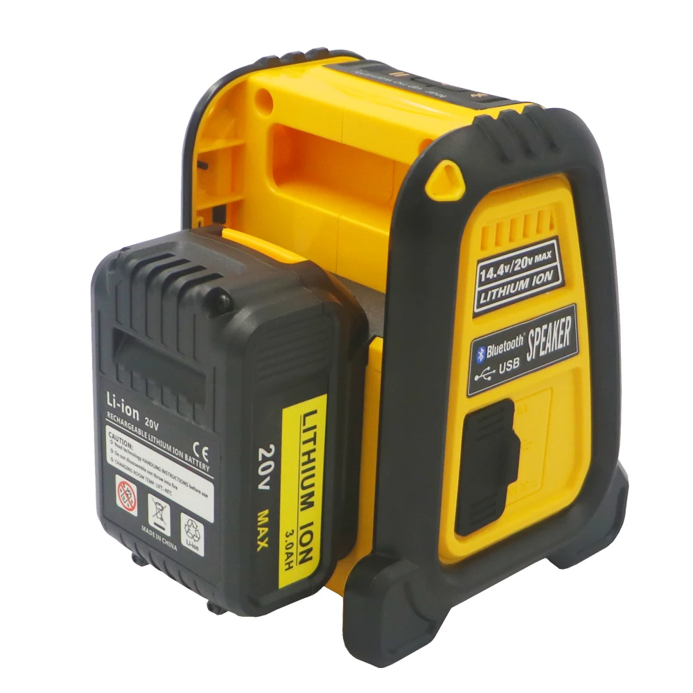 18В 6.0AH литий-ионный аккумулятор CordlessBluetooth место работы динамик для Makita dewalt Milwaukee Bosch 14,4 в 18 в 20 В батарея bl1860