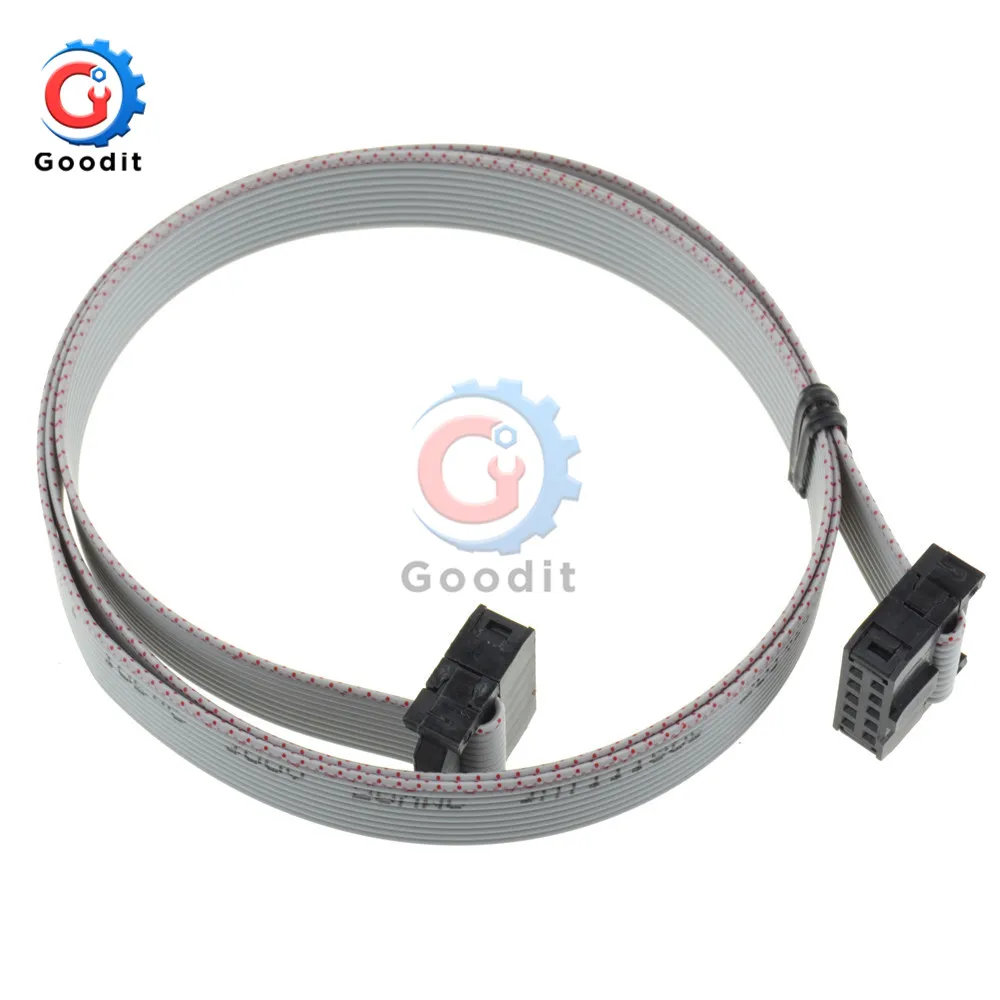 70 см 10 Pin USB ASP ISP JTAG AVR провод P IDC плоский ленточный кабель для передачи данных 2 54 мм