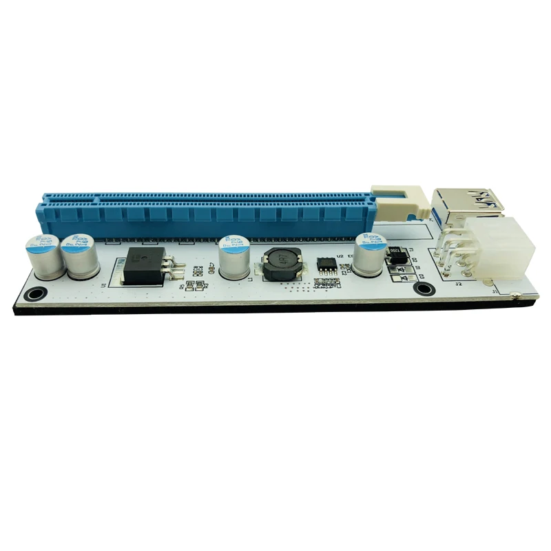 Preise 100 PCS Großhandel 007C USB 3.0 PCI-E Express 1x Zu 16x Extender Riser Adapter Karte SATA 15pin Zu 6pin Power Kabel Für BTC Bergbau