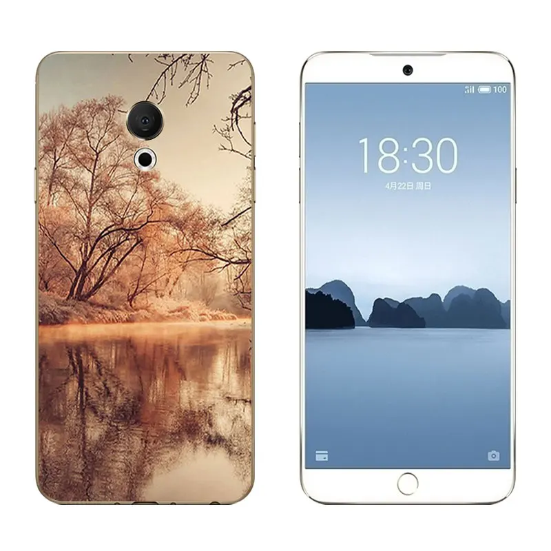 5.46&quot for Meizu 15 Lite Soft TPU Silicone Case M15 Back Cover Coque Fundas BIG GUN Printing For Meilan Capa |
