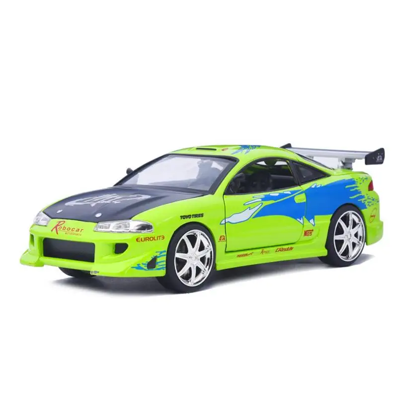 JADA Mitsubishi Eclipse 1:24 передовая модель автомобиля из сплава Высокая симуляция литья