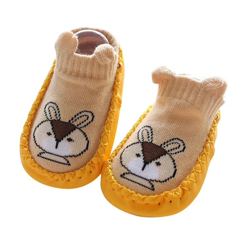 B2 Baby Socks With Rubber Soles Infant Newborn Baby Girls Boys Autumn Winter Children Floor Socks Shoes Anti Slip Soft Sole Sock - Цвет: B2