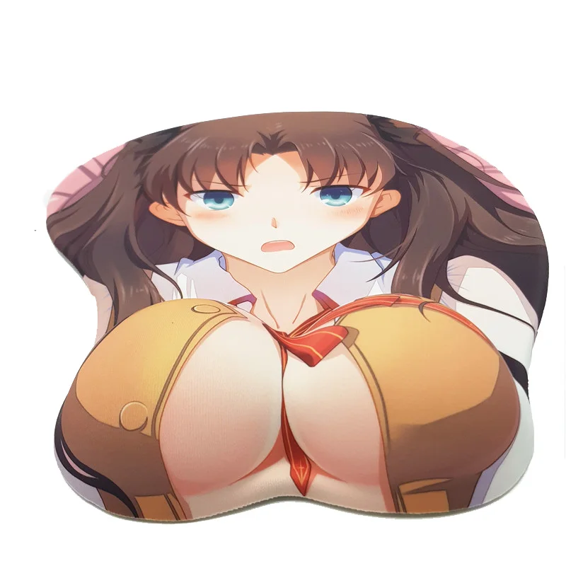 Коврик для мыши Tohsaka Rin с аниме Fatestay night 3D коврик Oppai упор на запястье|wrist rest|mouse pad wrist